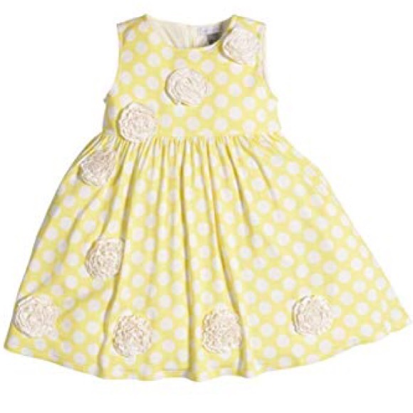 Petit Lem Other - Petit Lem Yellow Polkadot Dress